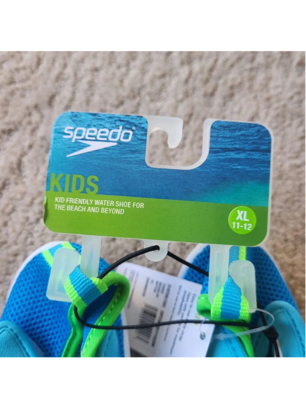 Boy’s Speedo Water Shoes – Green & Blue – Size XL (11-12) – NWT